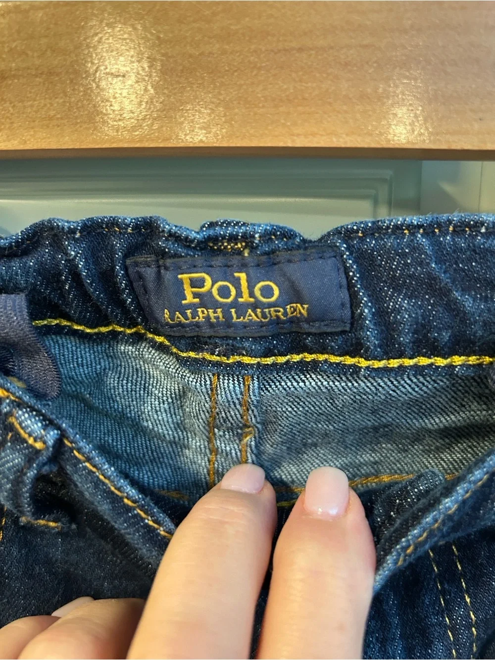 Polo by Ralph Lauren Boys Size 7 Denim Jeans - Navy & Gray